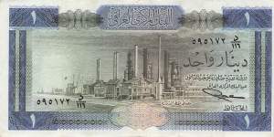Irak p.58b 1 Dinar 1971